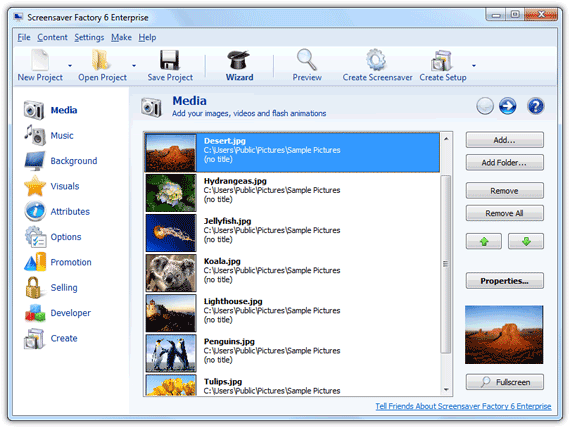 Screensaver Factory 6 Screenshot